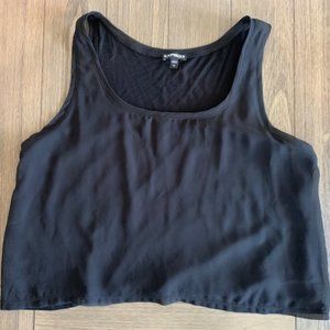 Express Black Crop Tank Size L